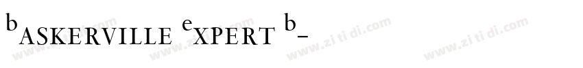 Baskerville Expert B字体转换